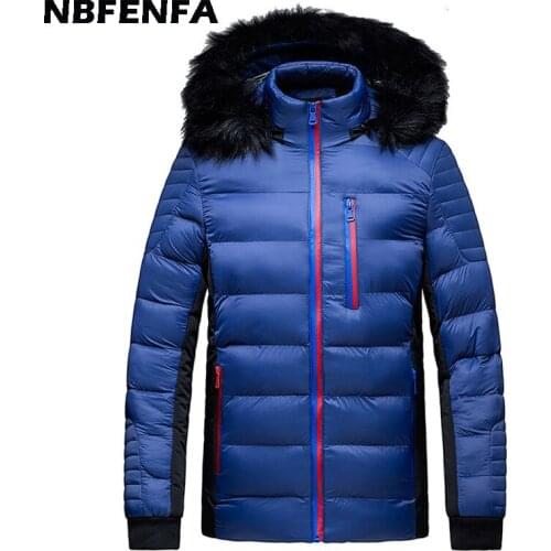 Men Winter Jackets Hooded Coats Male Windbreaker Sport Outwear Patchwork Warm Overcoat Men Clothing Thick Outdoor Jackets LX171