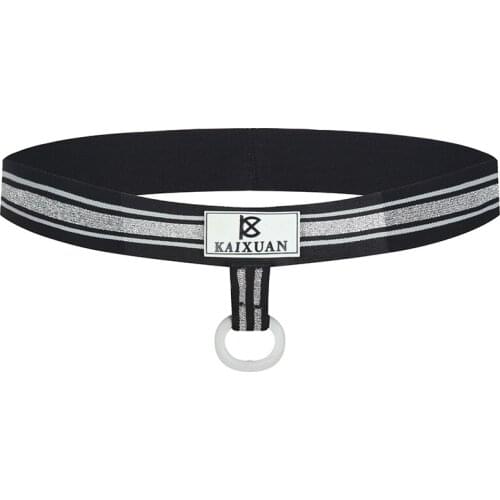 Mens Sexy Underwear Thongs Panties With O-ring Cockring Male Panties Backless Mens Thongs