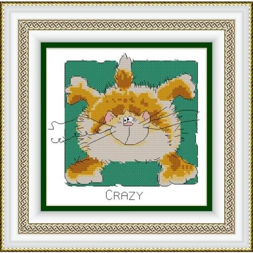 KTF044 Cross Stitch Kit Embroidery Art Homfun Maison Cross Stich Painting Joy Sunday Christmas Decorations For Home Homefun