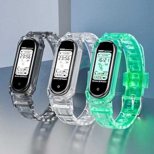 New Transparent Strap For Xiaomi Mi Band 6 5 4 3 Wristband Silicone TPU Replacement Bracelet For Xiaomi Miband 6 5 Wrist Strap