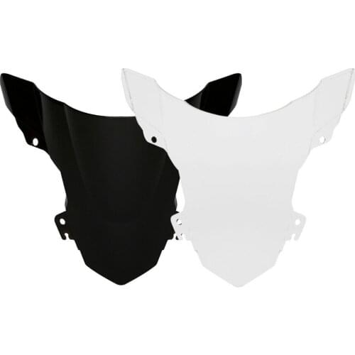 PC Duble Bubble Windshield Windscreen Fit For BMW S1000RR 2015-2018 Black clear