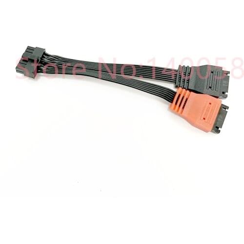 MX3.0-2*8P male to 2*XH-7P female_22#PVC adapter cable, suitable for Skyrc EV-PEAK Okcell 12S charger to 6S lithium battery