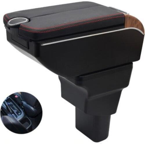 For I10 armrest box Double doors open 7USB Centre Console Storage Box Arm Rest