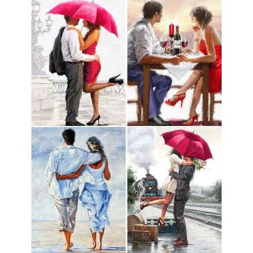 Full Square Diamond Embroidery Couples Kit 5D diy Diamond Painting Portrait Cross Stitch Diamond Mosaic Picture Of Rhinestones