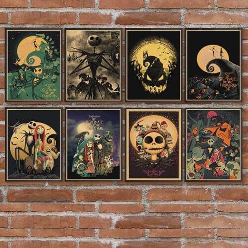 Night Before Christmas Retro poster Home decoration Retro Poster Painting Room Wall stickers Art Decor