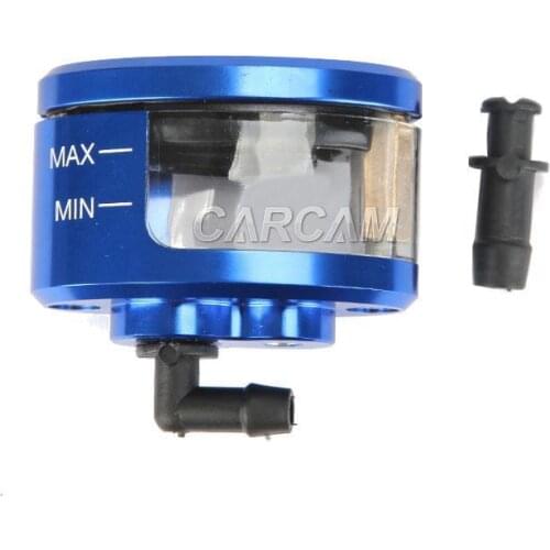 Blue CNC Motorcycle Brake Reservoir Oil Cup For Triumph Suzuki Honda Kawasaki Buell Yamaha Ducati KTM