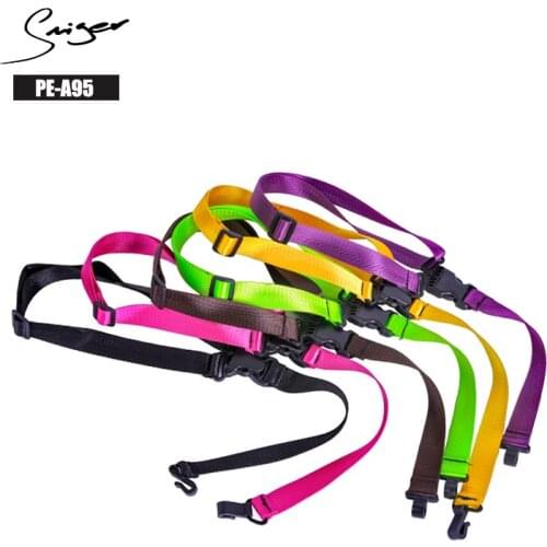 Smiger 1Pc Ukulele Strap PE-A95 Adjustable Ukulele Strap Color Nylon Ukulele Belt Strap Hawaii Uke Belt Sling Accessories