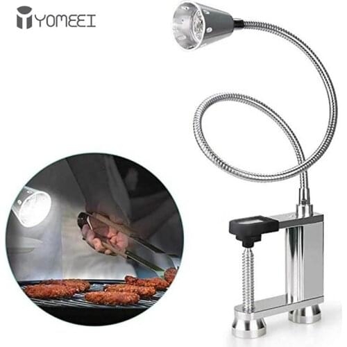 YOMEEI BBQ Led Grill Light Adjustable Flex 360 Degree Safety Use Barbecue Grill Light Magnetic Base Super-bright Outdoor Tools