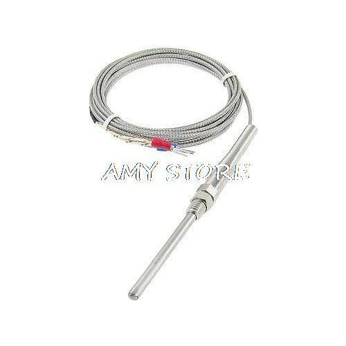 Termperature Sensors K Type Earth Thermocouple Probe 5mm x 50mm 3 Meters