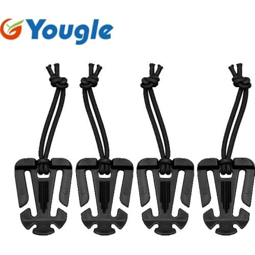 YOUGLE 5 Pcs/lot EDC 25mm Military Dominator Strap Webbing Buckle Elastic Cord Hang Clip MOLLE