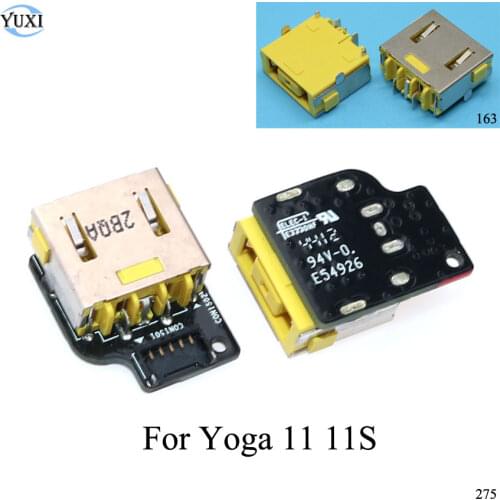 YuXi 2pcs Laptop DC Power Jack Connector in Board For Lenovo ThinkPad Ideapad Yoga 11 11S 11-TTH 11S-ITH Touch Clementine