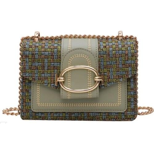 Bags For Women 2020 Fashion Matte Leather Hasp Handbag Crossbody Shoulder Bags Chain Small Square Clutch Bag Purse Bolso Mujer