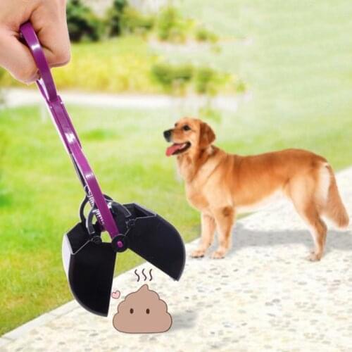 1PC long handle portable Folding Pet Dog Clip Waste Clean Pick Up Shovel Poop Removal Pooper Scooper
