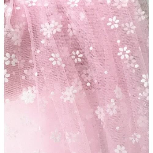 100cm*150cm New Pure Temperament Flowers Mesh Fabric Childrens Wear Dress Womens Clothing Home Fabric Wholesale