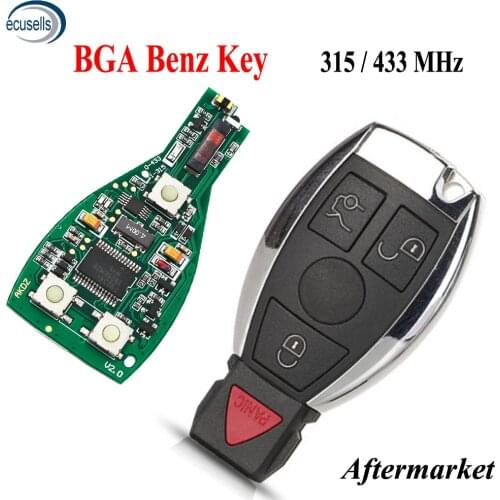 4/3+1 Button Smart Remote Key BGA NEC For Mercedes Benz A B C E S Class W203 W204 W205 W210 W211 W212 W221 W222 315/433MHz