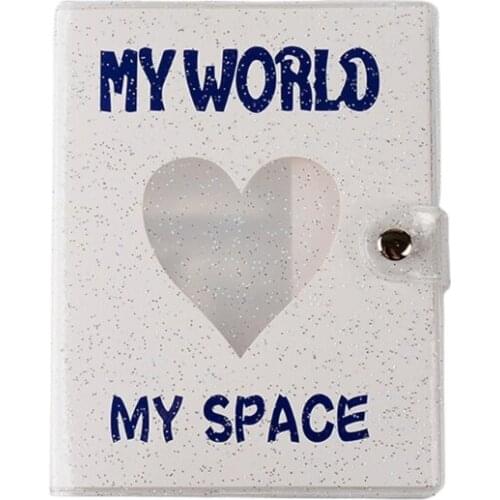 Glitter Embellished Letters Hollow Photo Album Wedding Photo Memory Books Horizontal and Vertical Portable Family Photo