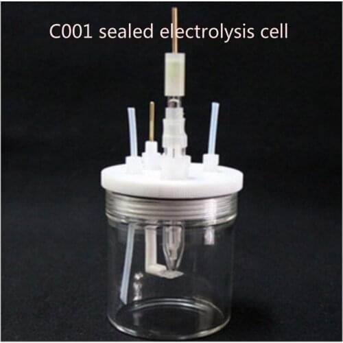 C001 sealed cell, straight five cell, three electrode system and electrochemical cell