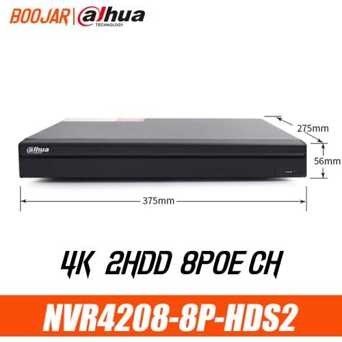 Dahua NVR4208-8P-HDS2 8ch with 8 PoE ports NVR 1U Multi-language Network Video Recorder