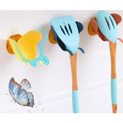 Butterfly Shape Soap Box No Drilling Wall Mounted Soap Holder Soap Sponge Dish Bathroom Accessories Soap Dishes Self Adhesive