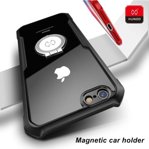 Magnetic car holder Case For iPhone se 7 8 Plus XR X XS 11 Pro Max Phone XUNDD Luxury Shockproof Silicone Protector Cases Cover