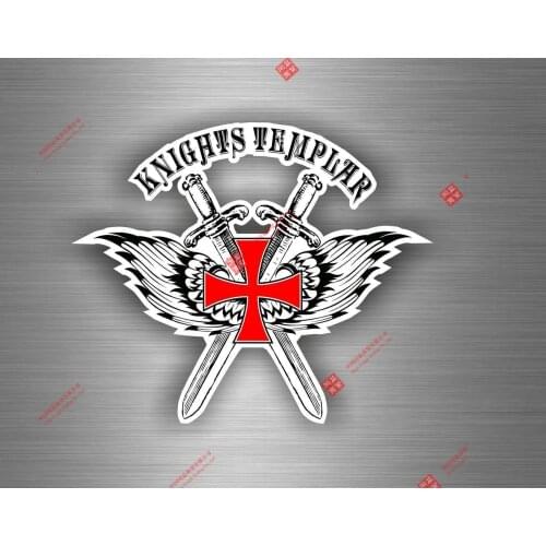 Cartoon Sticker Car Biker Maltese Shield Airsoft Decal Crusader Cross Templar Knights JE Racing Motorcycle Helmet Stickers