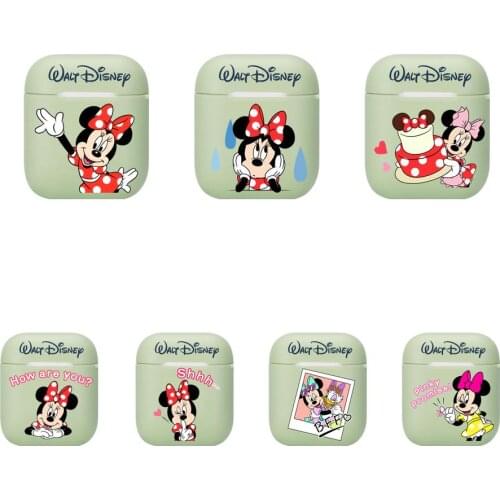 Mouse Minnie and Mickey Soft Silicone Cases For Apple Airpods 1/2 Protective Case Bluetooth Wireless Earphone Cover For Apple Ai