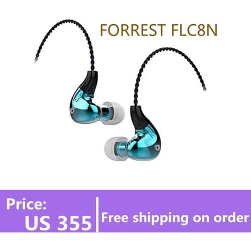 FORREST FLC8N Hybrid Dual Balanced Armature Dynamic 2BA+DD Hifi Music Monitor DJ Studio 3.5mm / 2.5mm Blanced Earbuds Earphones
