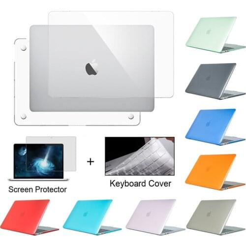 New Crystal Laptop Case For Apple MacBook Air Pro Retina M1 Chip 11 12 13.3 inch A2337 A2338 A2289 A2251 Cover 15 16 inch A2141
