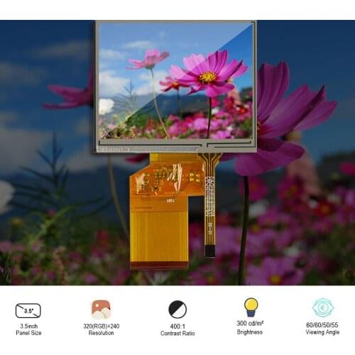 Original Innolux LQ035NC111 320x240 Lcd Screen Display Withtouch 54 Pins For handheld Pda Portable Navigation TFT 300 Nits