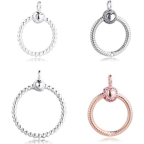 CKK Necklace Beaded Rose Pave O Necklaces Choker Pendant Colgantes Chakra Collares Pingente 925 Sterling Silver Women Jewelry