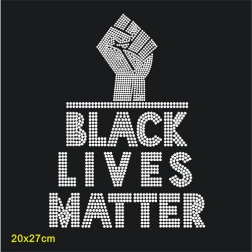 Transfer Letters Iron On Letters Iron Rhinestone Patch Customize Black Lives Matter Rhinestone Applique Diamond Crafts Free Ship