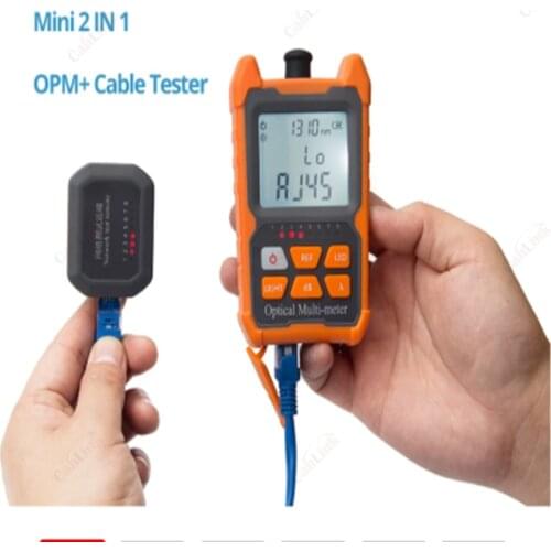 Ftth 2-in-1 Handheld Fiber Mini Optical Power Meter -70+6 DBm With Network Cable Test Function Free Shipping