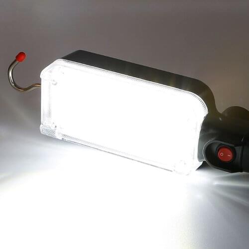 Portable USB Rechargeable Work Light COB Repairing Lamp With Magnet & Hook 34 LED Flashlight Q0KF