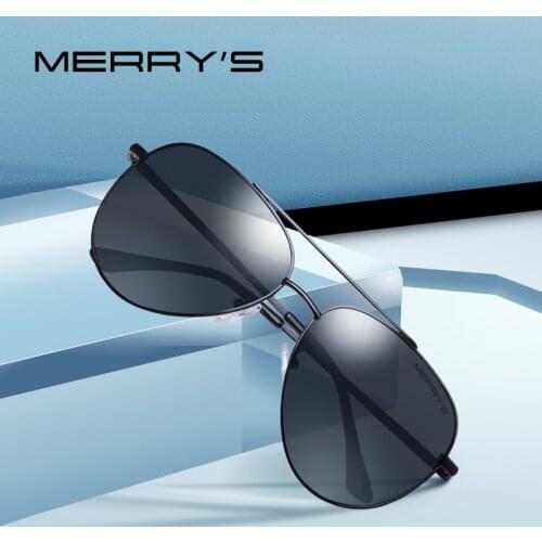 MERRYS Men Classic Pilot Sunglasses Aviation Frame HD Polarized Sun glasses For Men/Women Driving UV400 Protection S'8138