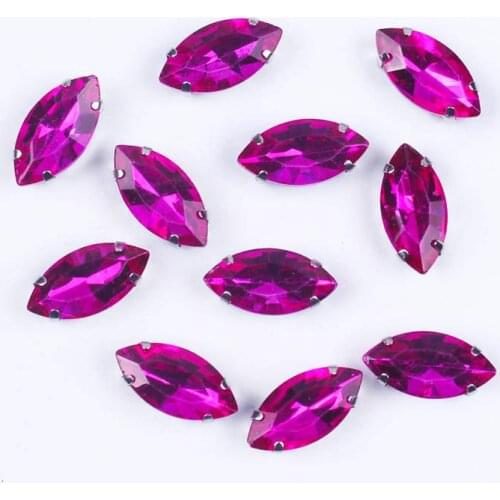 The Horse Eye Rhinestones Sewn Diamond Rhinestones Applique Four Claws Crystals For Wedding Dress Strass For Sewing Rhinestone Z