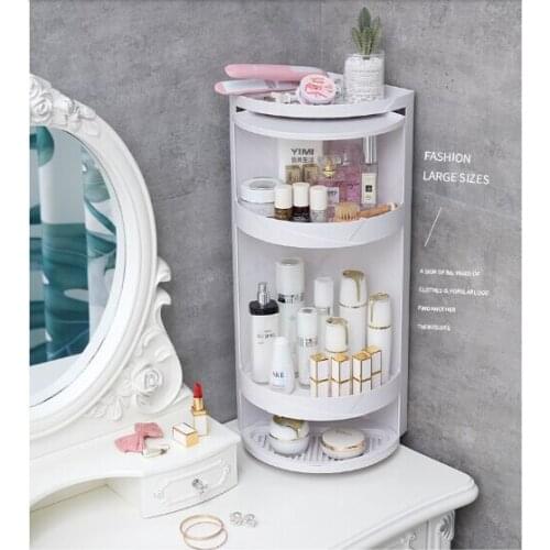 Bathroom shelf rotating triangle shelf kitchen corner corner locker bathroom vanity storage artifact