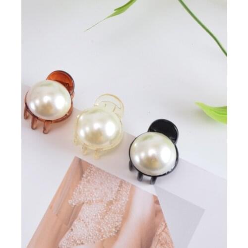 1PC Fashion Women Girls Pearl Crystal Rhinestone Hairpins Mini Crown Hair Claw Vintage Retro Hair Clips accesorios Headwear