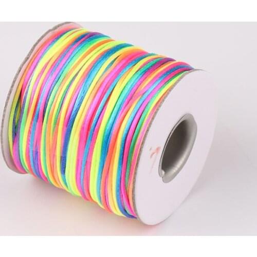 1pc Chinese knot wire color beauty silk jade line diy hand-woven bracelet necklace braided wire