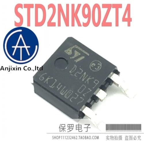 10pcs 100% orginal new real stock Field effect tube STD2NK90ZT4 D2NK90Z TO-252