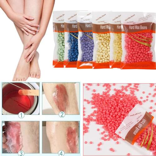 100g Depilatory Wax Beans 10 Flavours Hard Wax Beans Pellet Waxing Bikini Leg Arm Armpit Hair Removal Beans