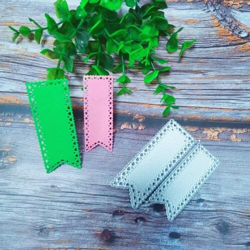 2pcs Label frame card die metal card making dies mold paper craft knife mould blade punch stencils die