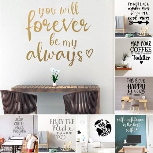 2020 New Arrival Quotes Sentence Home Wall Sticker For Living Room Decoration Wall Mural Nature Decor Decal Creative Stickers