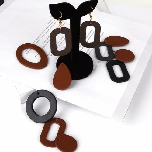 PU Leather Earrings Accessories/Jewelry Materials/Earrings Jewelry/Accessories Making/Pendant Decoration/Diy Findings/2pcs/Bag