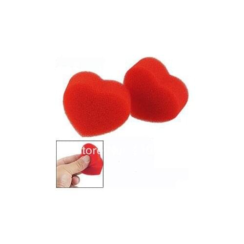 Free shipping 3 pcs/lot Magic Hearts - Double Red Sponge Magic Tricks