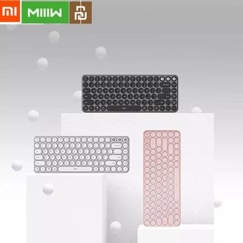 Xiaomi Youpin MIIIW Bluetooth Dual Mode Keyboard 85 Keys 2.4GHz Multi System Wireless Keyboard For Office Computer Laptop Tablet