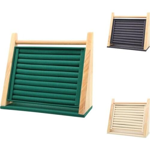 Wooden Jewelry Display Stand Ring Holder Display Bracelet Rings Jewelry Display Stand Packaging Jewelry Tool
