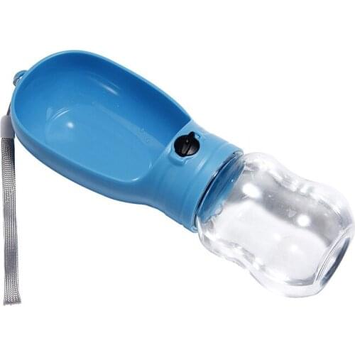 DRESSPET Pet Dog Bottle 330ml Portable Anti-fall Cup Collapsible Travel Drinker Water Bowl