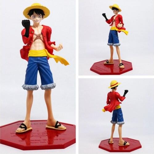 23cm One Piece Luffy Action Figure 20th Anniversary JUMP Gear Second Monkey D Luffy Figure Toy Anime Collectible Model Dolls