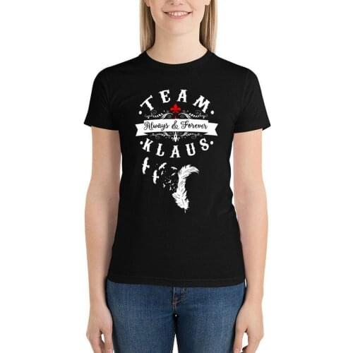 The Vampire Diaries Tshirt Short Sleeve Lady 100 Cotton T Shirt Street Wear O Neck Pattern Funny T-Shirt XXL