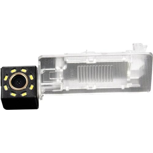 Misayaee Car Rear View Reverse Parking Camera Golden 8 Led for Passat Sagitar LAVIDA Touareg Sharan Santana Skoda Fabia Octavia